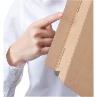 ColomPac® Versandkarton Innenmaße: 23 x 8 x 16 cm (B x H x T) Außenmaße: 23,5 x 9,3 x 17 cm (B x H x T) Kraftliner Wellpappe braun