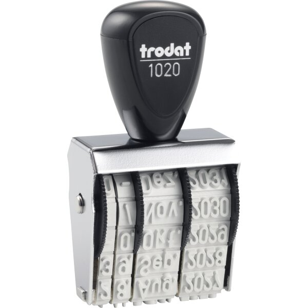 trodat® Datumstempel Classic 1020 + Kissen Set 26 x 5 mm (B x H) Monat in Buchstaben inkl. schwarzes Stempelkissen 9051 Metall/Kunststoff