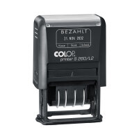 COLOP® Datumstempel S260 45 x 24 mm (B x H) BEZAHLT 3...