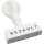 WEDO® Textstempel 45 x 4 mm (B x H) Bezahlt Kunststoff