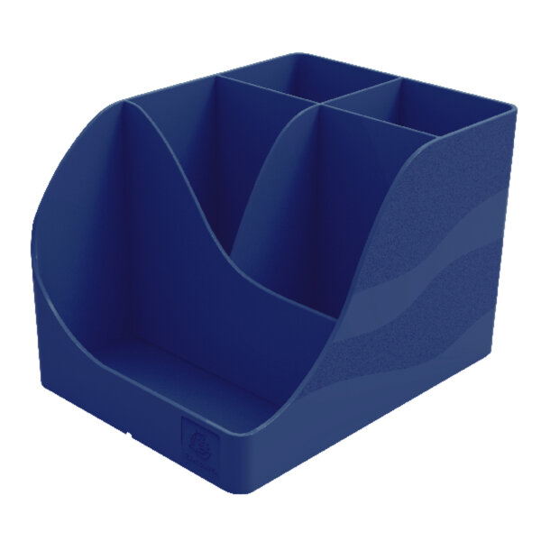 Exacompta Stifteköcher PEN-WAVE Bee Blue 11,9 x 10,9 x 15,5 cm (B x H x T) Polystyrol marineblau