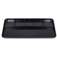 Westcott Stiftschale 25 x 1,6 x 12 cm (B x H x T) Polystyrol schwarz 6 Fächer