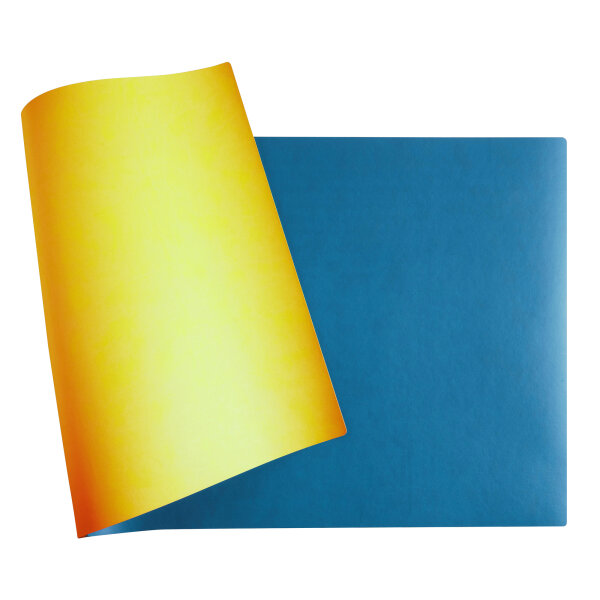 Exacompta Schreibunterlage Home Office 80 x 40 cm (B x H) ohne Kalender Kunstleder türkis/safran