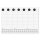 SIGEL Schreibunterlage Monthly Planner 59,5 x 41 cm (B x H) mit Kalender 3 Jahre Papier weiß/grau 12 Bl.