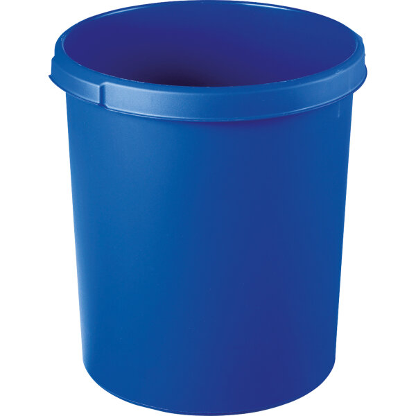 HAN Papierkorb KLASSIK 37,5 x 41 cm (Ø x H) Polypropylen Farbe: blau 1 Sortierfach