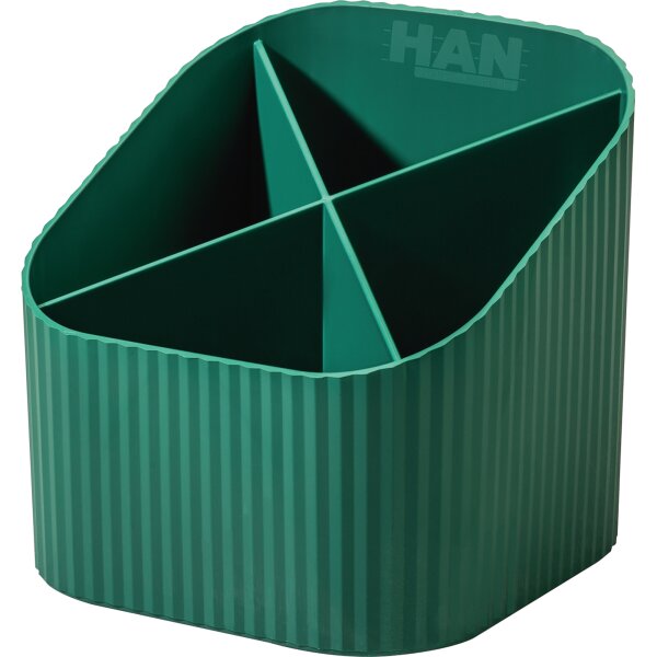 HAN Stifteköcher KARMA 11,1 x 10,5 x 11,1 cm (B x H x T) Kunststoff, 80-100 % Rezyklat grün