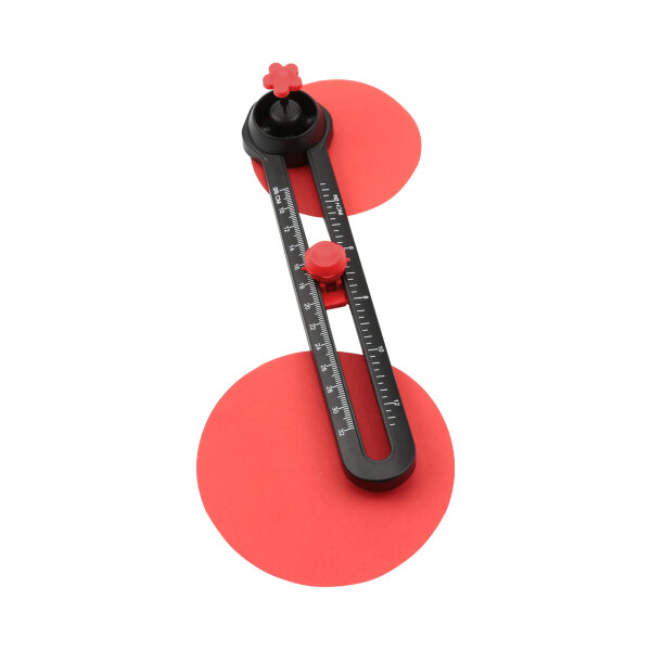 GENIE® Kreisschneider CC 140 Plus Karton, Papier 20 x 4,5 x 4,3 cm (B x H x T) Kunststoff schwarz/rot