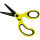 Westcott Bastelschere NEON Colour Kids 130mm inkl. transparente Klingenhülle Stahl gelb