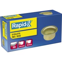 Rapid Ösen No. 300 4mm Messing 1.000 St./Pack.