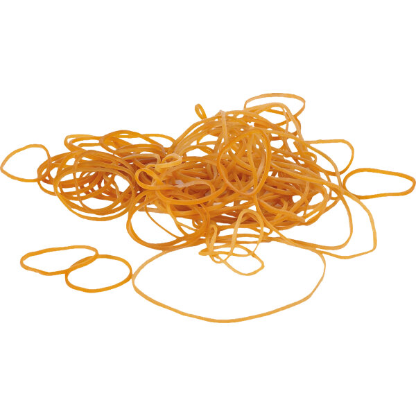 HECKMANN Gummiband 2 x 190 mm (B x L) 120mm Kautschuk transparent 1.000 g/Pack.