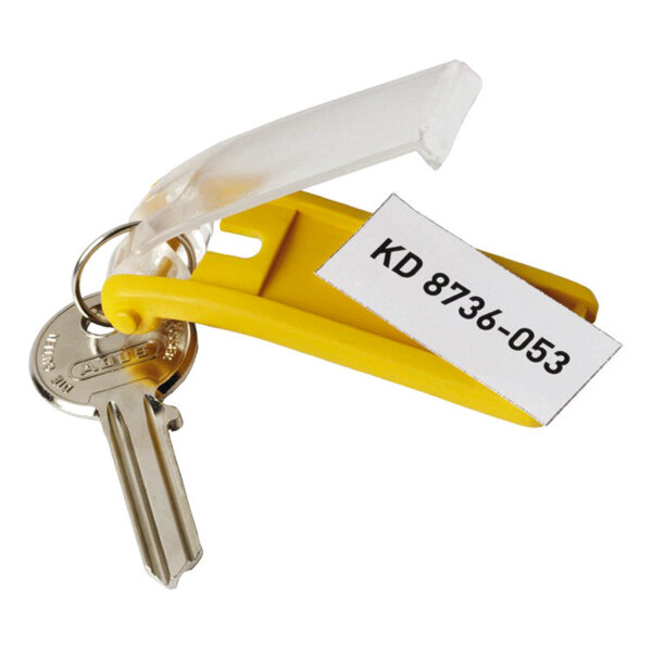 DURABLE Schlüsselanhänger KEY CLIP 24 x 68 x 15 mm (B x H x T) Kunststoff gelb 6 St./Pack.