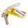 DURABLE Schlüsselanhänger KEY CLIP 24 x 68 x 15 mm (B x H x T) Kunststoff gelb 6 St./Pack.
