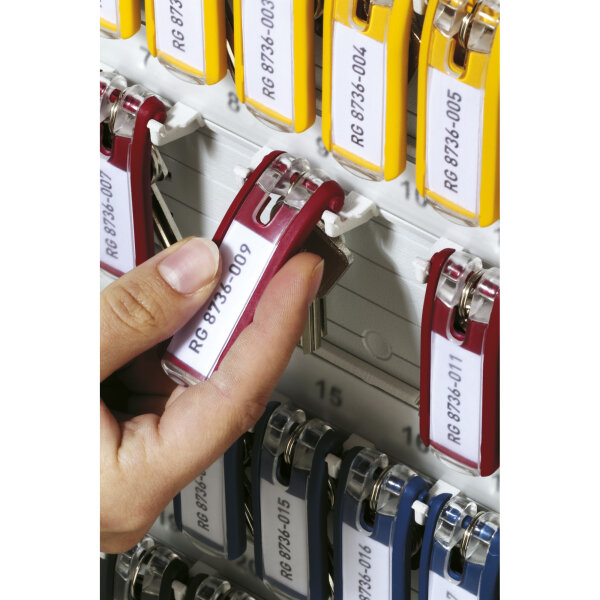 DURABLE Schlüsselanhänger KEY CLIP 24 x 68 x 15 mm (B x H x T) Kunststoff rot 6 St./Pack.