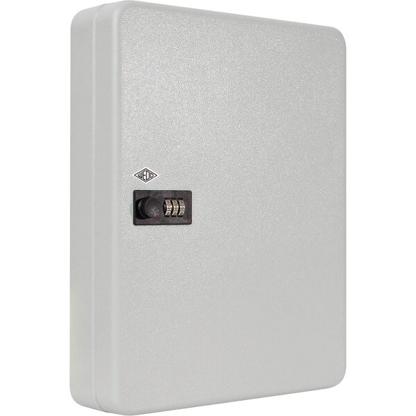 WEDO® Schlüsselschrank 28,8 x 67 x 9,4 cm (B x H x T) inkl. Nummernstreifen Stahlblech, pulverbeschichtet lichtgrau