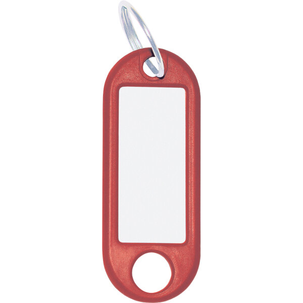 WEDO® Schlüsselanhänger 52 x 21 x 3 mm (B x H x T) Ring Kunststoff rot 100 St./Pack.