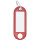 WEDO® Schlüsselanhänger 52 x 21 x 3 mm (B x H x T) Ring Kunststoff rot 100 St./Pack.