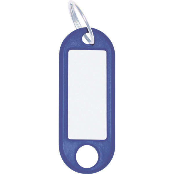 WEDO® Schlüsselanhänger 52 x 21 x 3 mm (B x H x T) Ring Kunststoff blau 100 St./Pack.