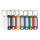 ALCO Schlüsselanhänger 52 x 21 x 3 mm (B x H x T) Kunststoff farbig sortiert 10 St./Pack.