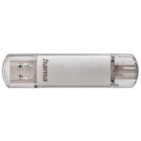 Hama USB-Stick C-Laeta USB 3.0 128Gbyte silber