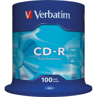 Verbatim CD-R 80min 700Mbyte 52x 100 St./Pack.