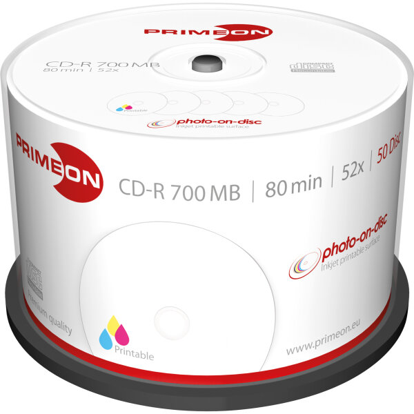 PRIMEON CD-R 700Mbyte 52x 50 St./Pack.