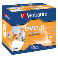Verbatim DVD-R 120min 4,7Gbyte 16x 10 St./Pack.