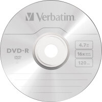Verbatim DVD-R 120min 4,7Gbyte 16x 50 St./Pack.