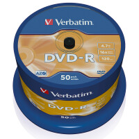 Verbatim DVD-R 120min 4,7Gbyte 16x 50 St./Pack.