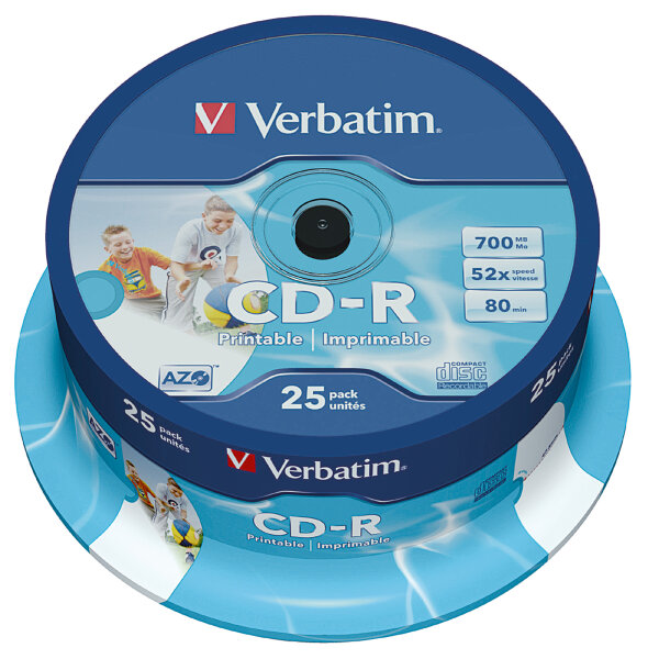 Verbatim CD-R 80min 700Mbyte 52x 25 St./Pack.