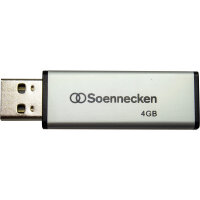 Soennecken USB-Stick USB 2.0 4Gbyte schwarz/silber