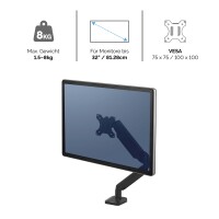 Fellowes® Monitorschwenkarm Platinum Series 11,43 x 43,82 x 47,15 cm (B x H x T) 1,5-8kg Aluminium/ABS Kunststoff silber