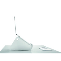 Oripura Notebookständer Kunststoff weiß