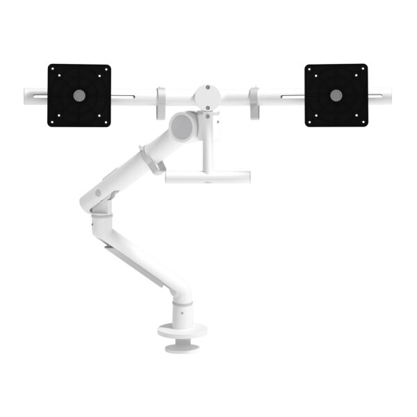 Dataflex Monitorschwenkarm Viewgo pro 2 x 4kg Stahl/Aluminium weiß