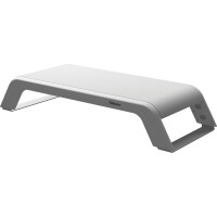 Fellowes® Monitorständer Hana™ LT 56 x 10,2 x 22,2 cm (B x H x T) 22,6kg höhenverstellbar Stahl/Kunststoff weiß
