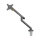BakkerElkhuizen Monitorschwenkarm BE Flexible Single 2-10kg Aluminium/Stahl/Kunststoff dunkelgrau/schwarz