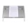 BakkerElkhuizen Konzepthalter FlexDesk 640 ComfortRead DIN A3 höhenverstellbar ohne Neigungsverstellung mit verstellbarem Zeilenzeiger Acryl transparent/hellgrau