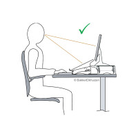 BakkerElkhuizen Notebookständer FlexTop 270 höhenverstellbar Hylite silber