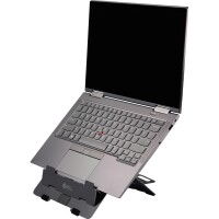 BakkerElkhuizen Notebookständer FlexTop 170 höhenverstellbar inkl. Schutzhülle Aluminium dunkelgrau matt