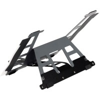 BakkerElkhuizen Notebookständer UltraStand Universal höhenverstellbar Aluminium dunkelgrau