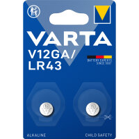 Varta Knopfzelle V12GA/LR43 Alkaline 120 mAh 1,5V 2...