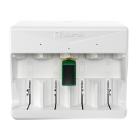 Varta Akkuladegerät Universal Charger USB-C-Ladekabel AAA/Micro, AA/Mignon, C/Baby, D/Mono, E-Block 4,5h