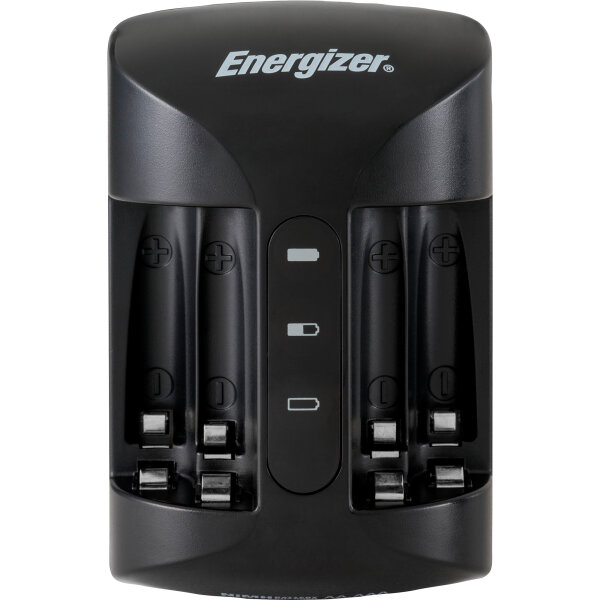 Energizer® Akkuladegerät Pro Charger 4 x Mignon Power Plus Akkus (2.000 mAh) AAA/Micro, AA/Mignon 3-4h