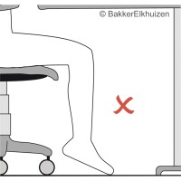 BakkerElkhuizen Fußstütze Pro 959 Footrest 49 x 9 x 40 cm (B x H x T) Kunststoff schwarz