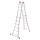 Hailo Multifunktionsleiter M80 6,75m Aluminium silber