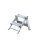 MUNK Trittleiter 55 x 54 cm (B x T) 150kg Aluminium alu 2 Stufen