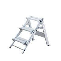 MUNK Trittleiter 57 x 82 cm (B x T) 150kg Aluminium alu 3...