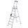 MUNK Stehleiter 3,6m Aluminium
