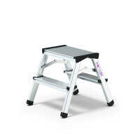 MUNK Trittleiter 30 x 50 cm (B x T) 150kg Aluminium alu 2...