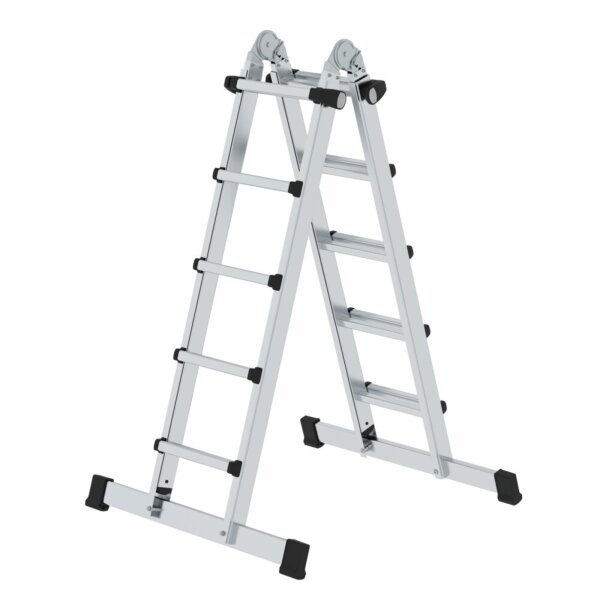 MUNK Teleskopleiter 42,5 x 155,5 x 19,6 cm (B x H x T) 150kg Aluminium