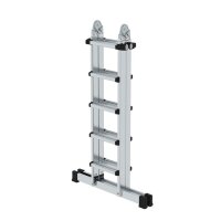 MUNK Teleskopleiter 42,5 x 155,5 x 19,6 cm (B x H x T)...